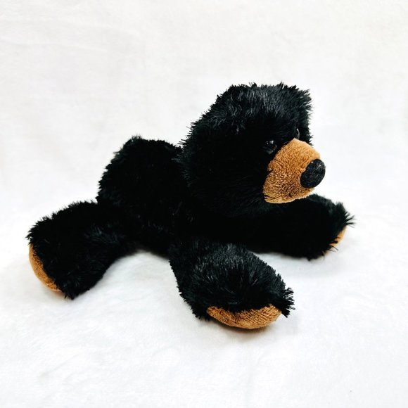 Aurora Black Bear Beanie Type Stuffed Plush Toy by Aurora - Picture 6 of 9